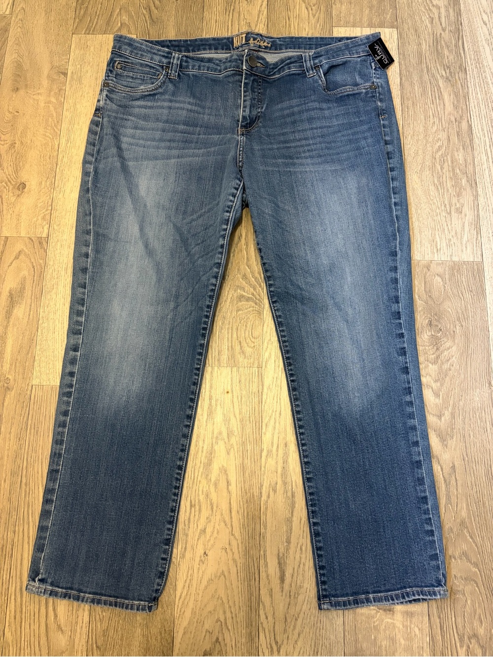 Kut from the Kloth Straight Leg Blue Jeans - Picture 1 of 4